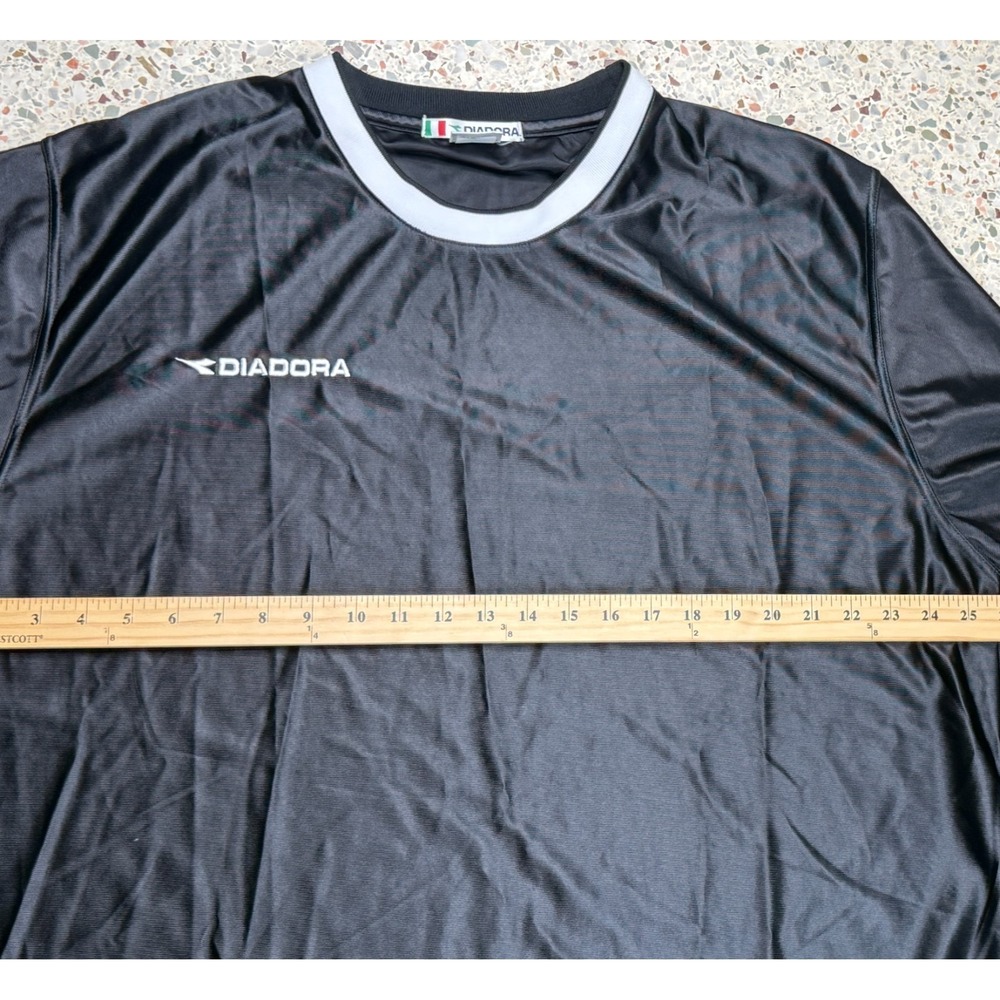 Diadora Vtg Men's Embroidered Long Sleeve Performance Pullover Shirt Size XL - Picture 6 of 7
